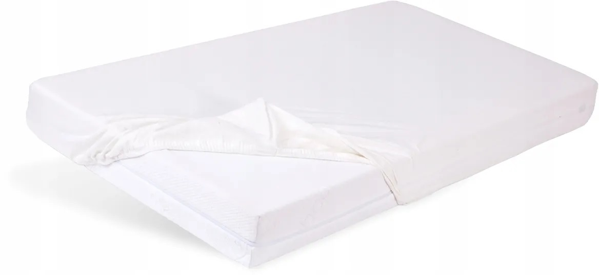 BabyMatex Prześcieradło BAMBOO białe 120x60